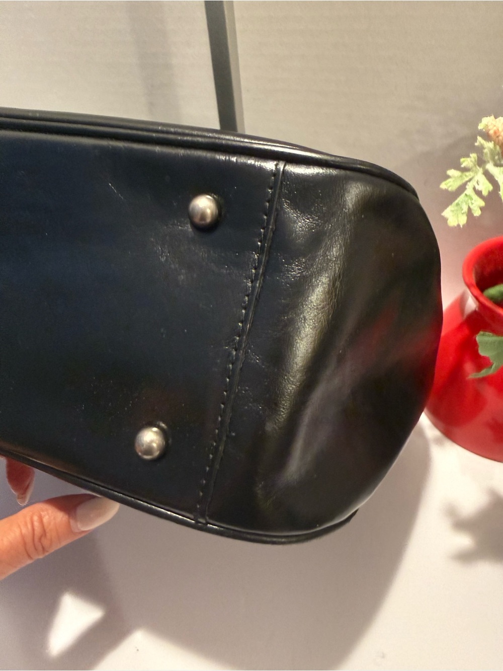 Patricia Nash Althani Black Leather Shoulder Bag with Crossbody Strap - Picture 8 of 16